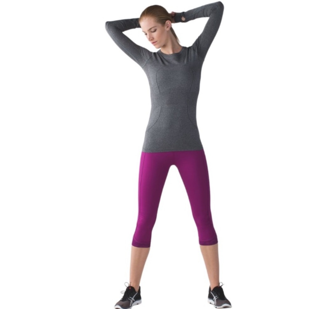 Lululemon Run For Days Crop Regal Plum Leggings Size 6